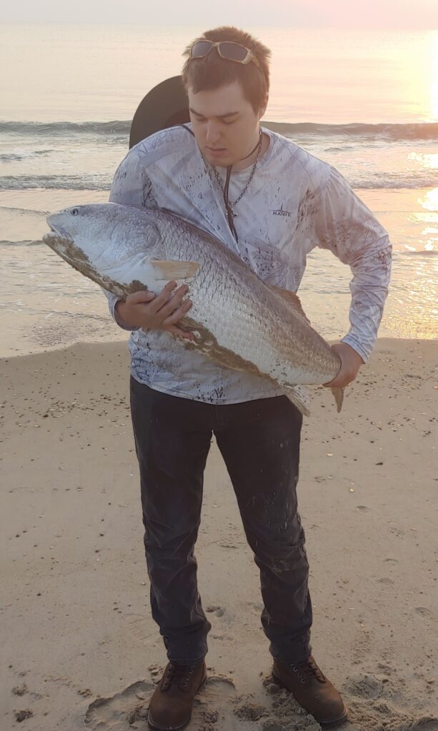 Big Red Drum Caught On Duck Surf Obx Bob S Bait Tackle