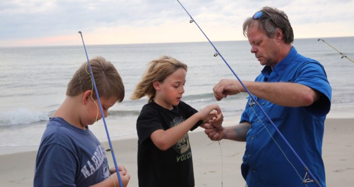 Outer Banks surf fishing classes.