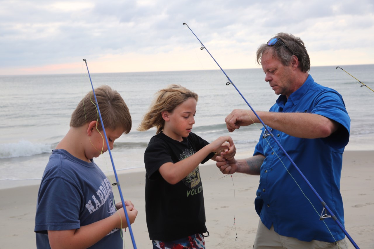 Outer Banks surf fishing classes.