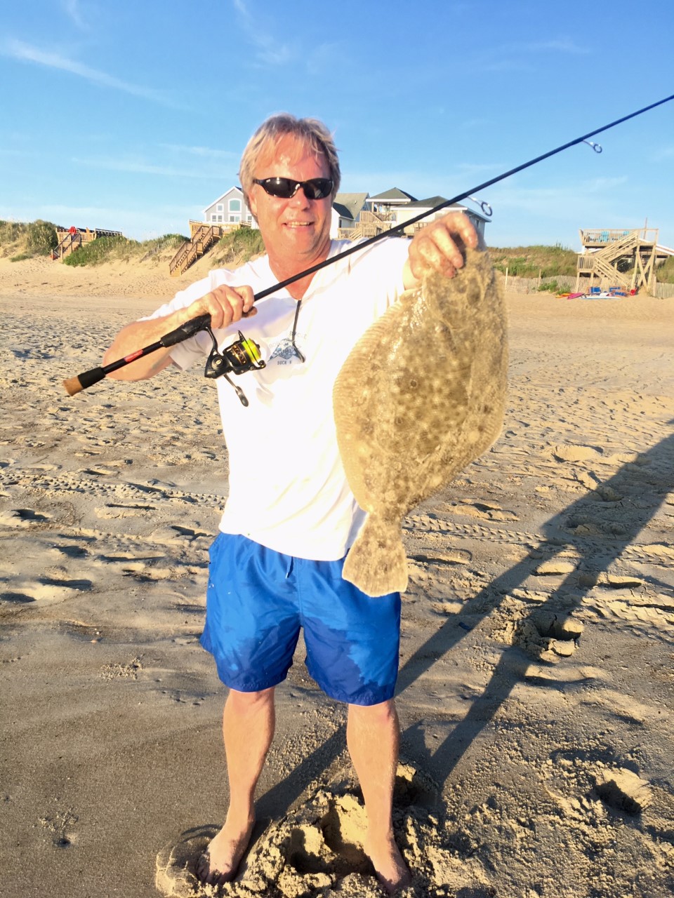 Flounder fishing Marks surf fishing clinics on the Outer Banks