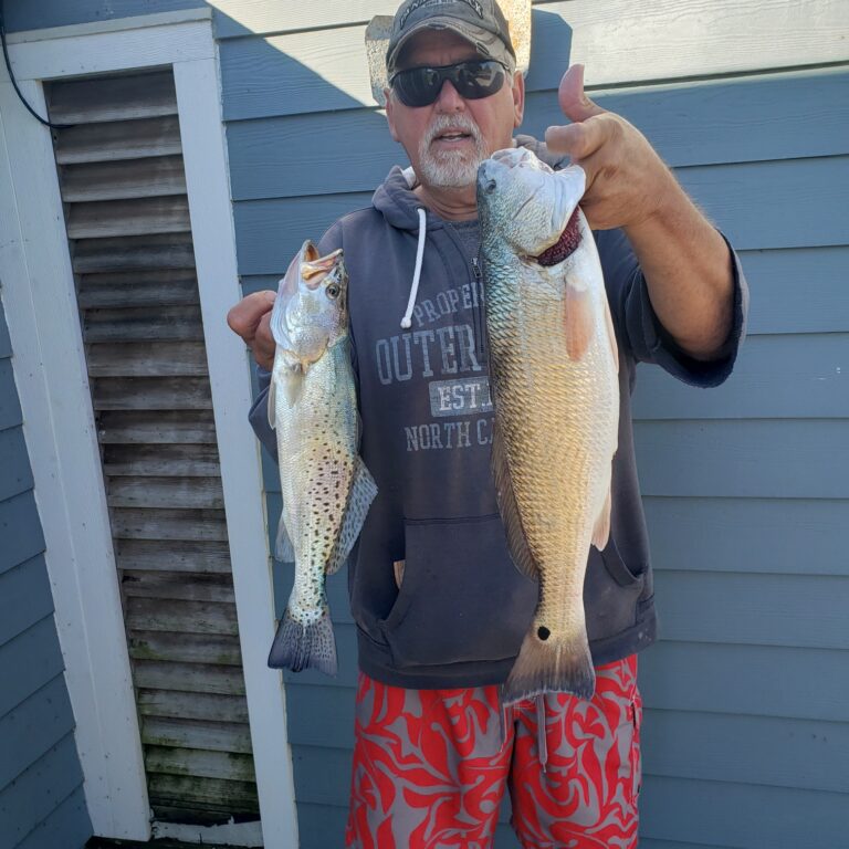 Speckled Trout And Red Drum On OBX Surf 10/14/20 Bob's