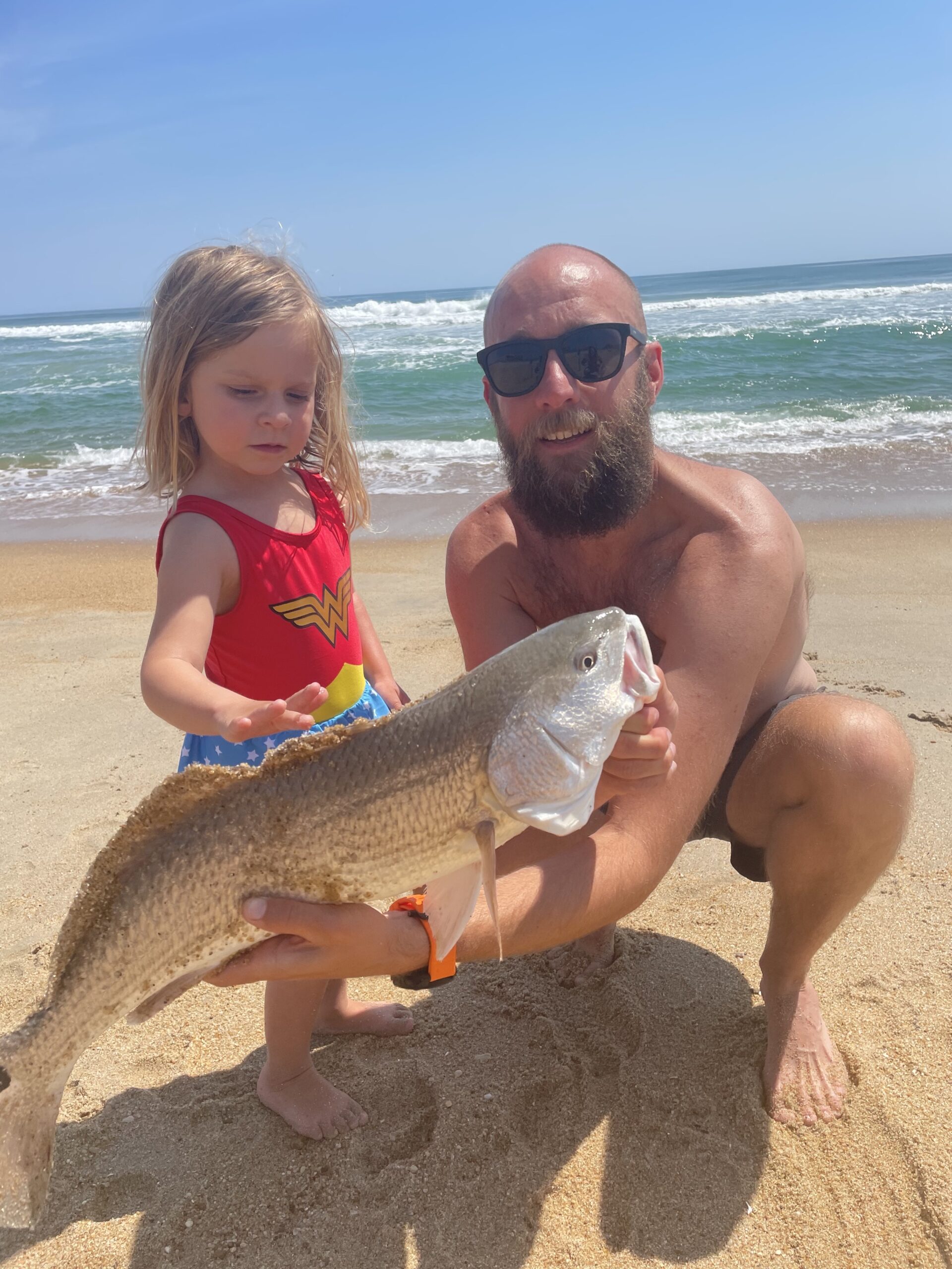 Red drum on obx beaches