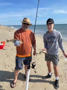 Surf fishing in Duck NC 