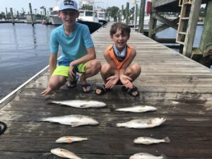 Bobs bait and tackle Obx charter fishing inshore. 