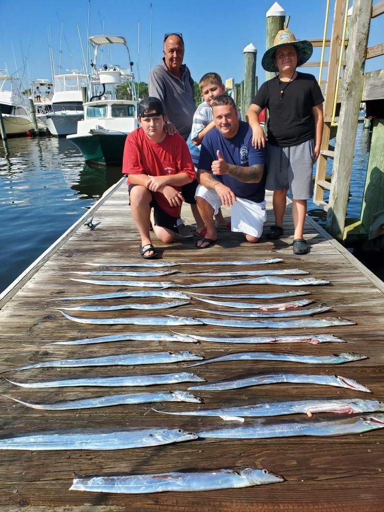 Charter fishing on Outer Banks Bobs Bait and tackle Duck, Corolla, nags head, Oregon inlet.